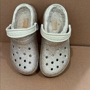 CROCS Sparkly Slippers - Silver